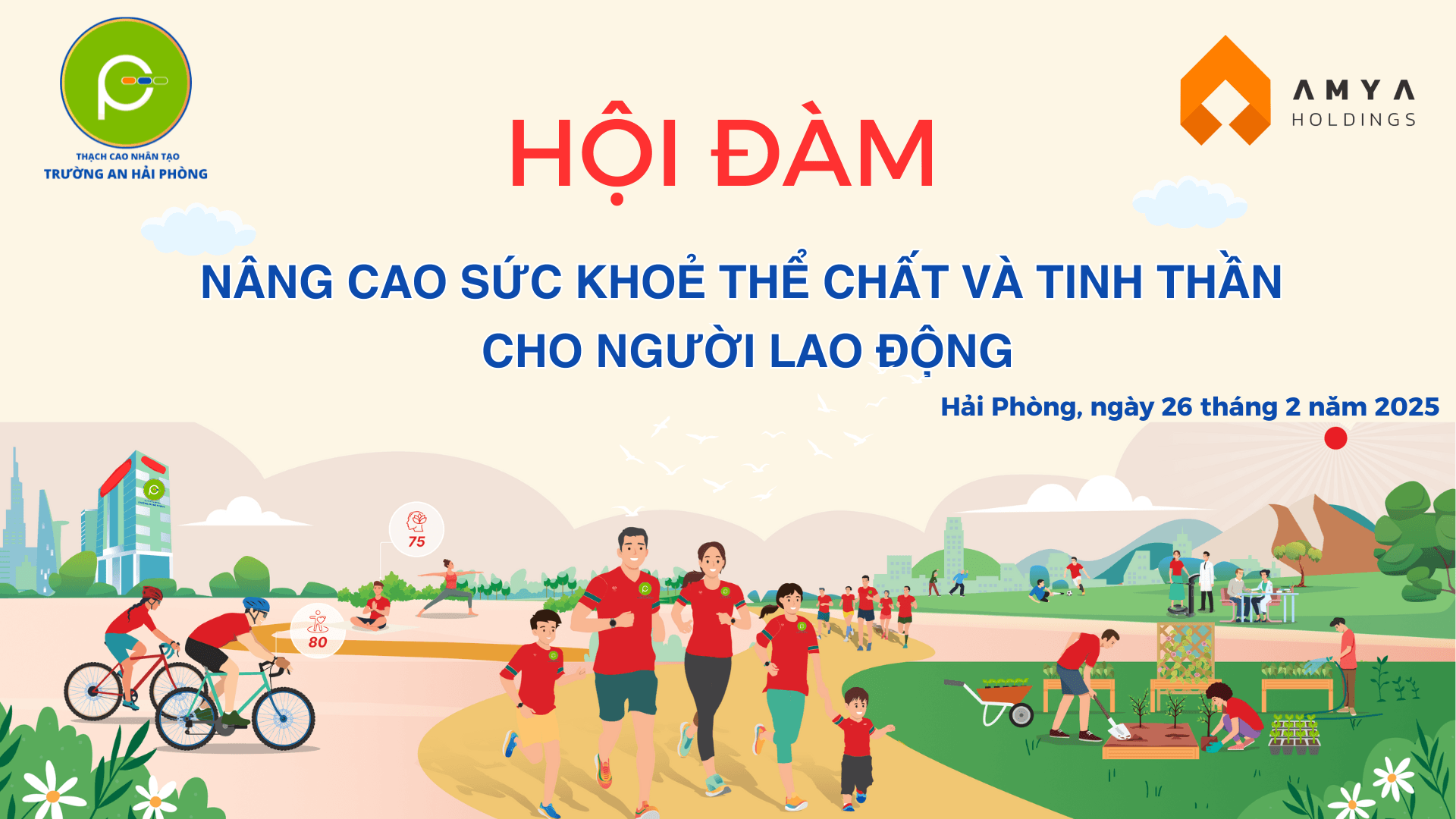 Hội đàm về nâng cao sức khỏe thể chất và tinh thần cho người lao động